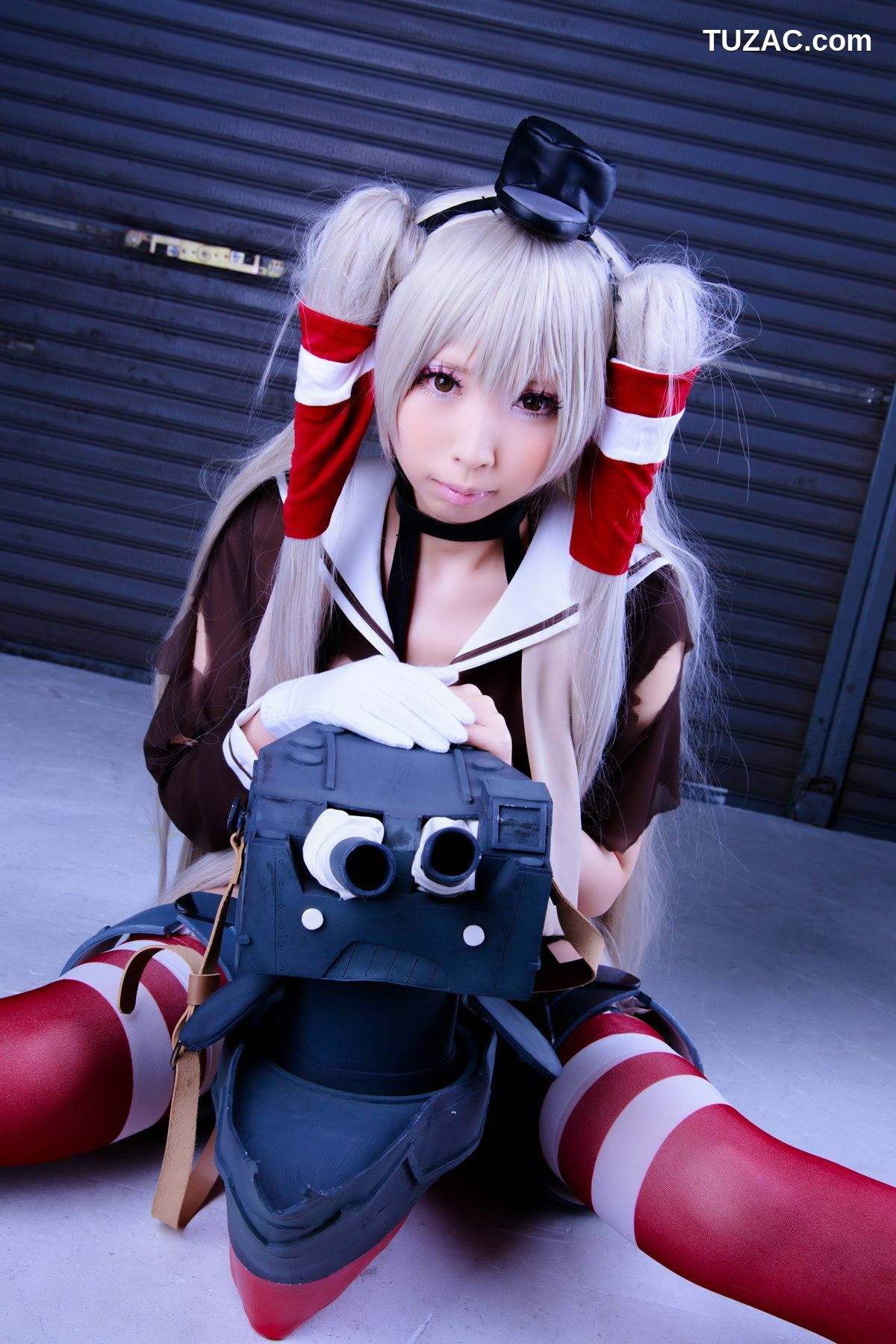 日本CosPlay_桃色れく (Momoiro Reku) 《Kantai Collection》Amatsukaze(天津風) 写真集[100P]