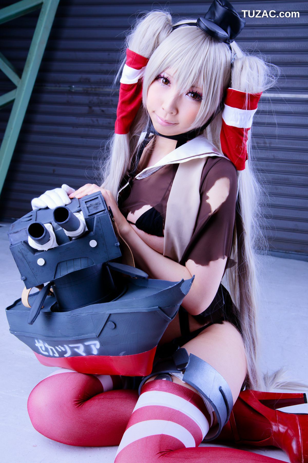 日本CosPlay_桃色れく (Momoiro Reku) 《Kantai Collection》Amatsukaze(天津風) 写真集[100P]