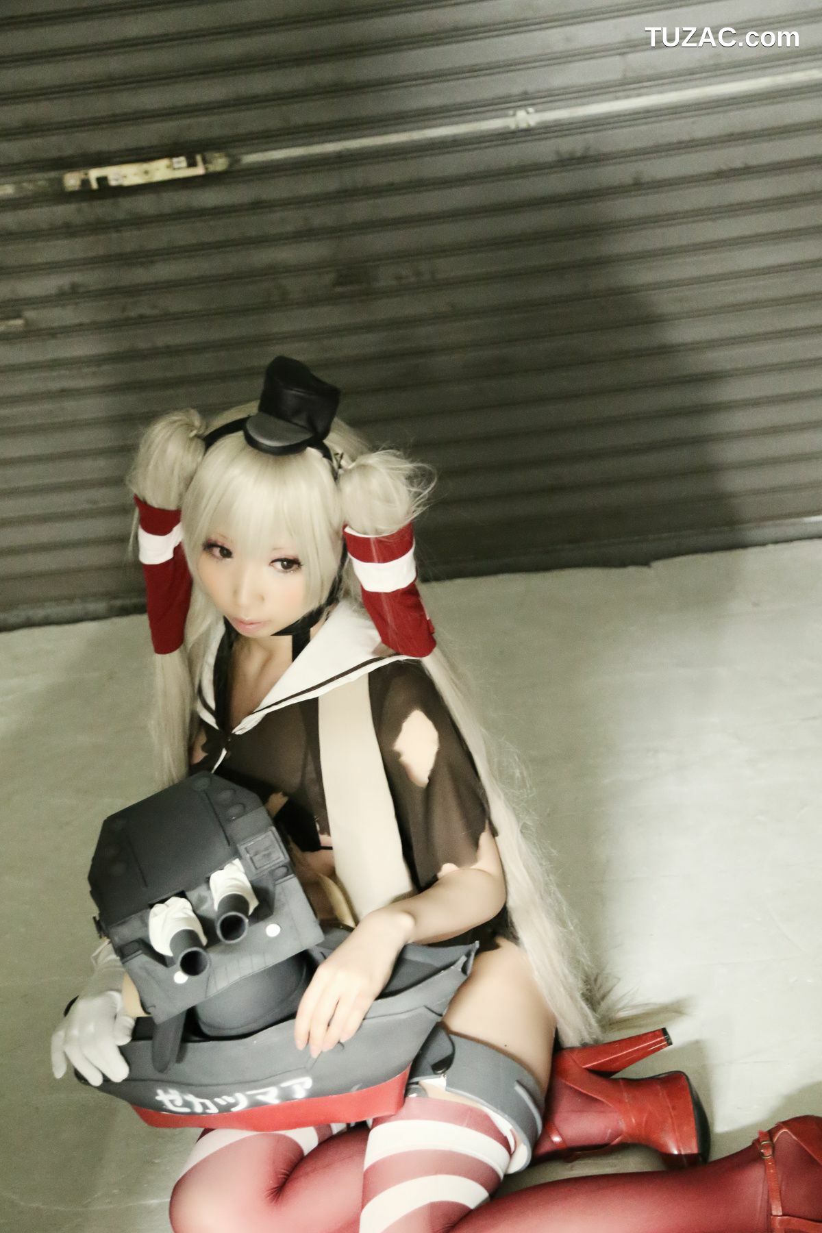 日本CosPlay_桃色れく (Momoiro Reku) 《Kantai Collection》Amatsukaze(天津風) 写真集[100P]