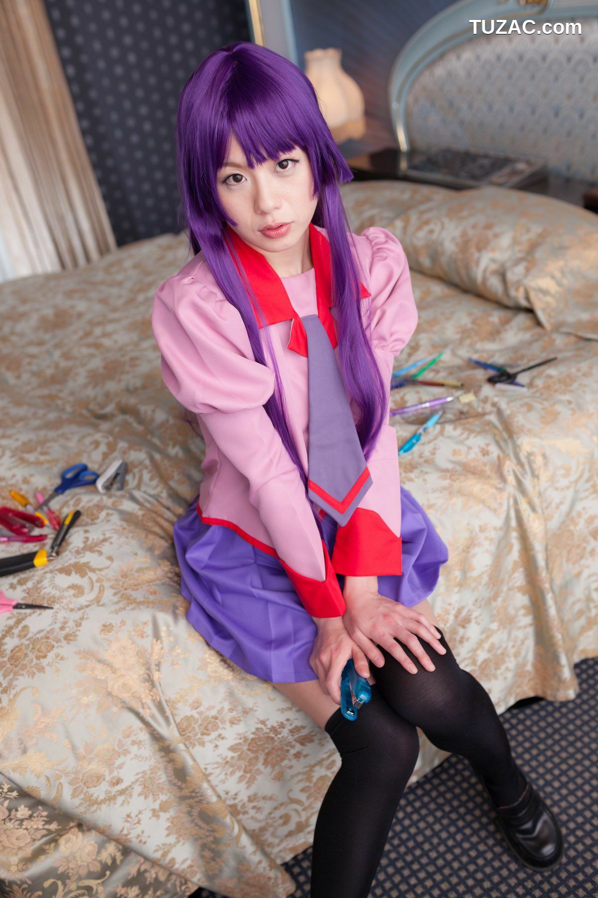 日本CosPlay_相沢恋 (相泽恋) 《Bakemonogatari(化物語)》Senjougahara Hitagi 写真集[98P]