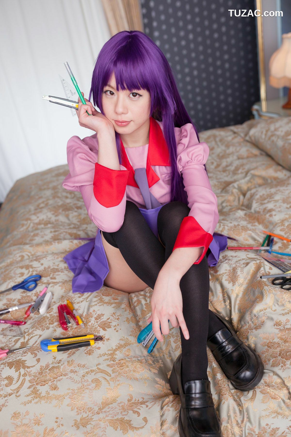 日本CosPlay_相沢恋 (相泽恋) 《Bakemonogatari(化物語)》Senjougahara Hitagi 写真集[98P]