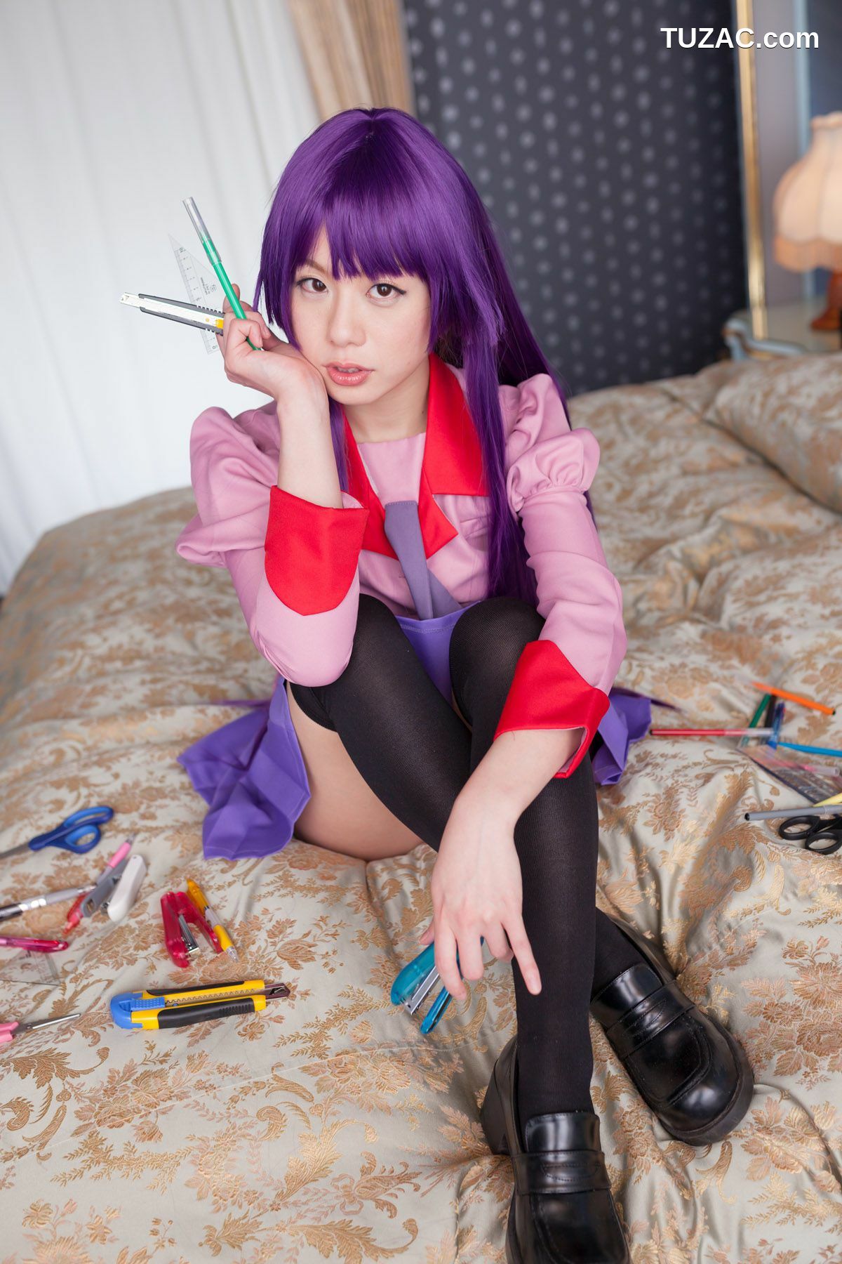 日本CosPlay_相沢恋 (相泽恋) 《Bakemonogatari(化物語)》Senjougahara Hitagi 写真集[98P]