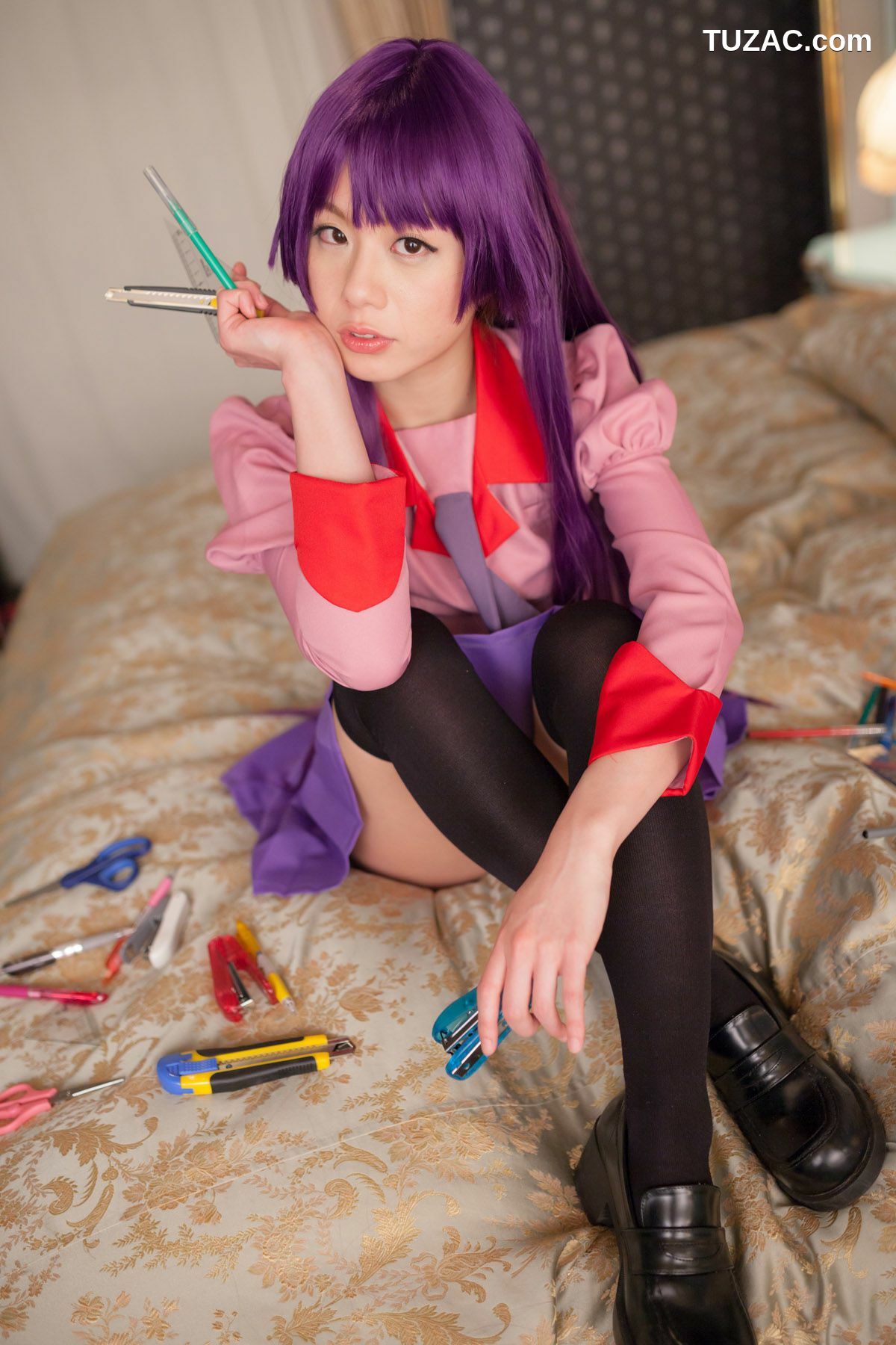 日本CosPlay_相沢恋 (相泽恋) 《Bakemonogatari(化物語)》Senjougahara Hitagi 写真集[98P]