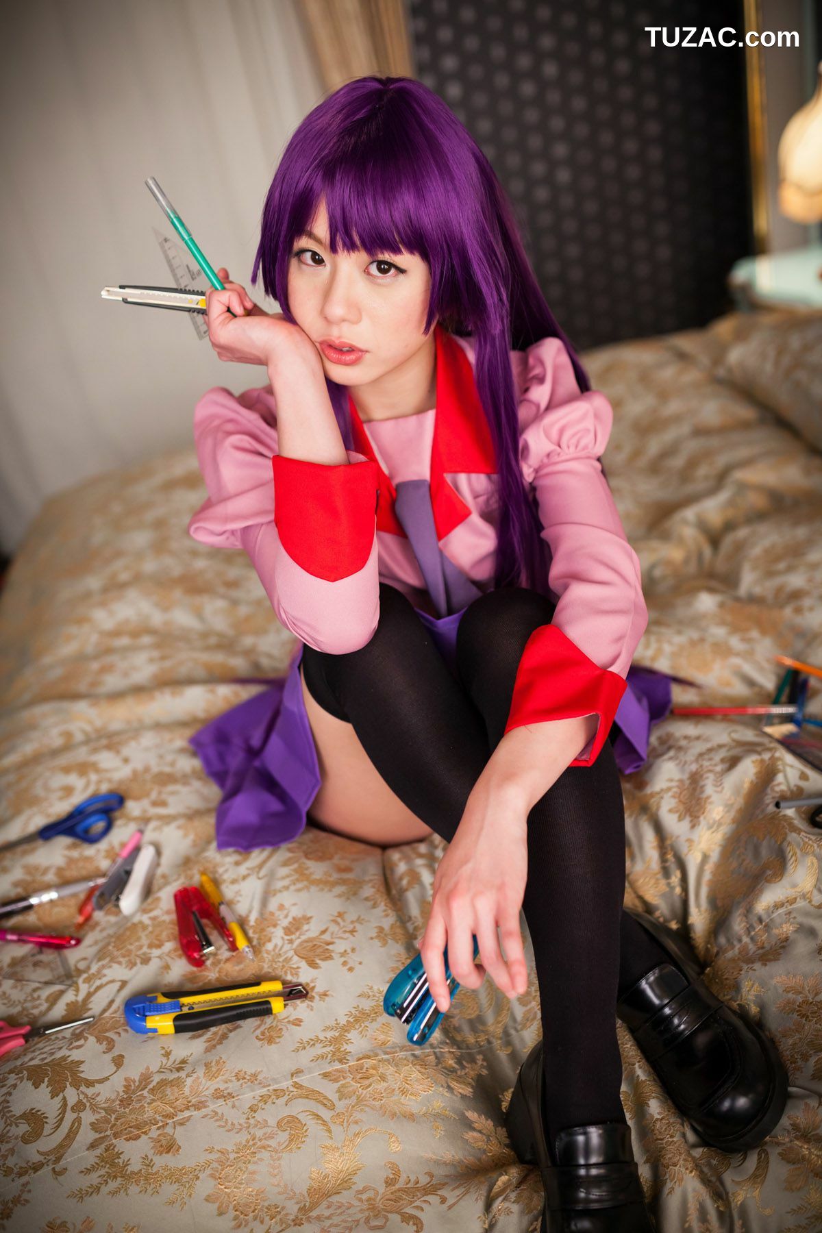 日本CosPlay_相沢恋 (相泽恋) 《Bakemonogatari(化物語)》Senjougahara Hitagi 写真集[98P]