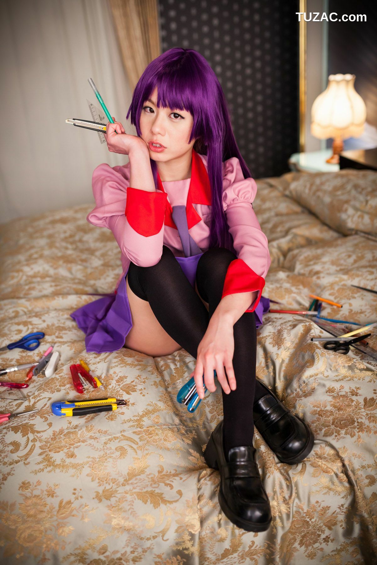 日本CosPlay_相沢恋 (相泽恋) 《Bakemonogatari(化物語)》Senjougahara Hitagi 写真集[98P]