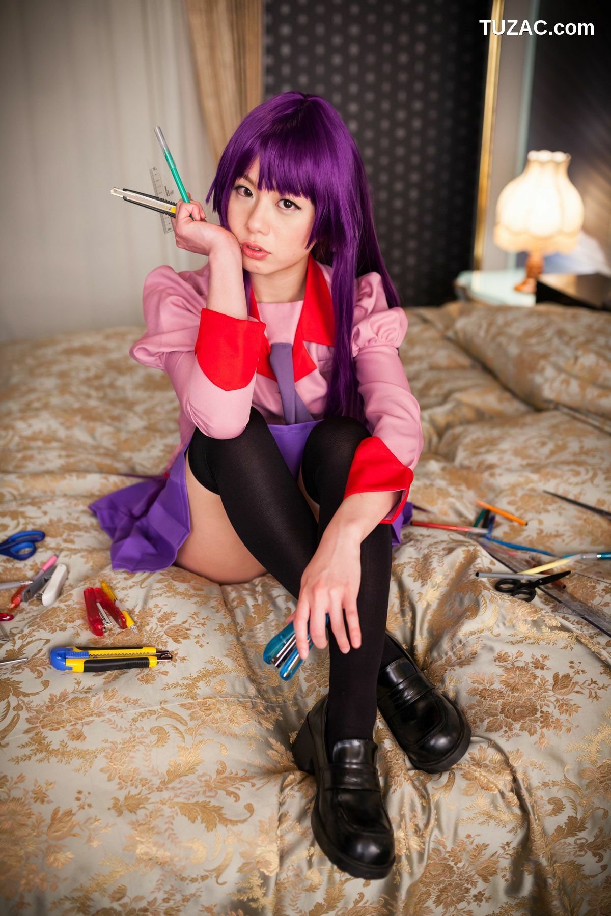 日本CosPlay_相沢恋 (相泽恋) 《Bakemonogatari(化物語)》Senjougahara Hitagi 写真集[98P]