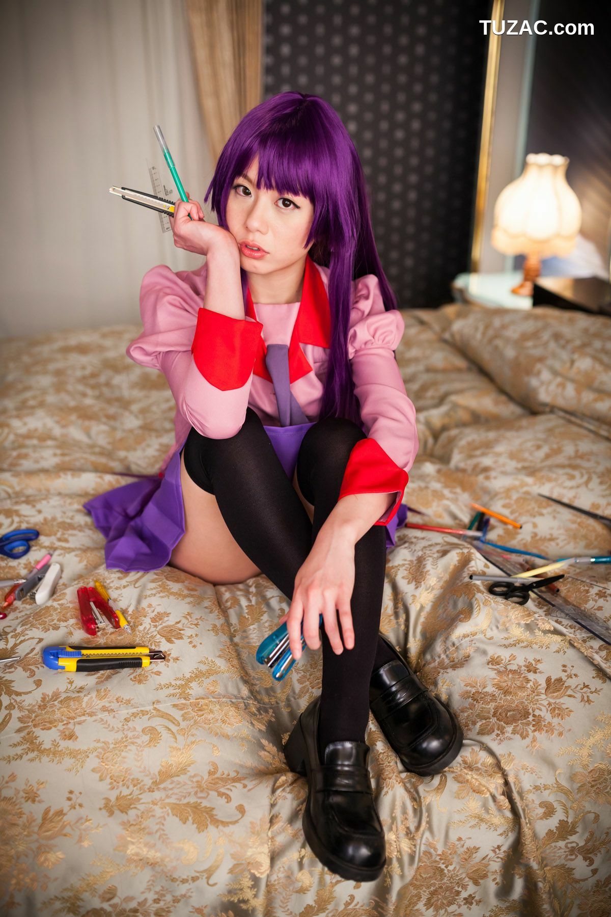 日本CosPlay_相沢恋 (相泽恋) 《Bakemonogatari(化物語)》Senjougahara Hitagi 写真集[98P]