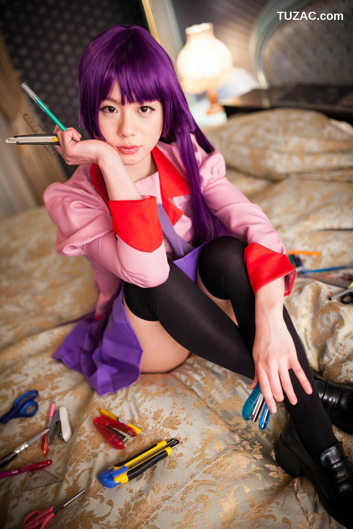 日本CosPlay_相沢恋 (相泽恋) 《Bakemonogatari(化物語)》Senjougahara Hitagi 写真集[98P]