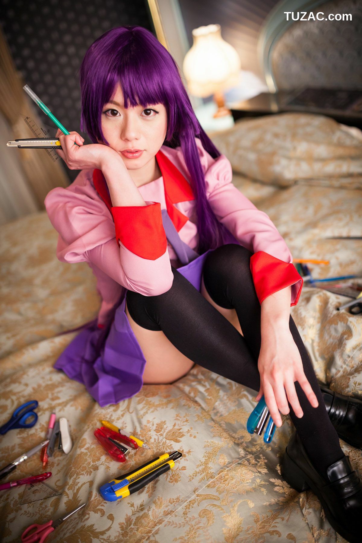 日本CosPlay_相沢恋 (相泽恋) 《Bakemonogatari(化物語)》Senjougahara Hitagi 写真集[98P]