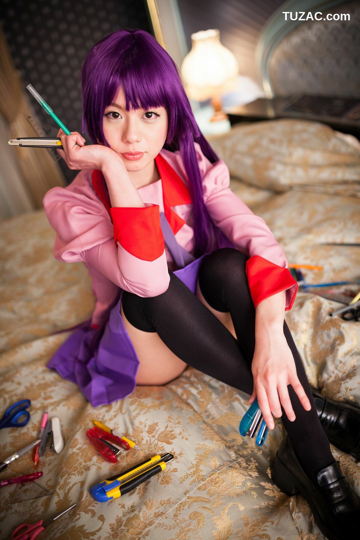 日本CosPlay_相沢恋 (相泽恋) 《Bakemonogatari(化物語)》Senjougahara Hitagi 写真集[98P]