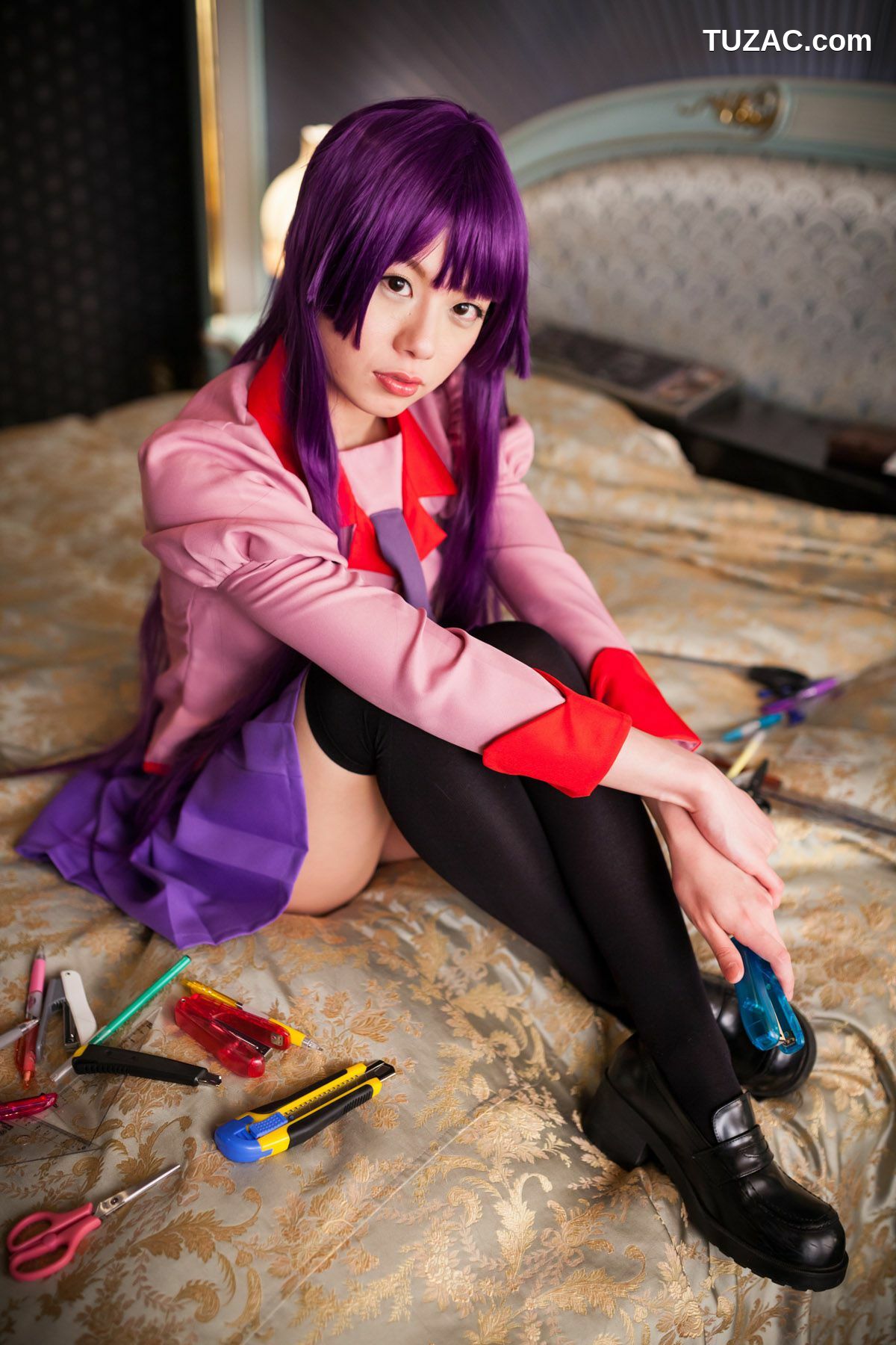 日本CosPlay_相沢恋 (相泽恋) 《Bakemonogatari(化物語)》Senjougahara Hitagi 写真集[98P]