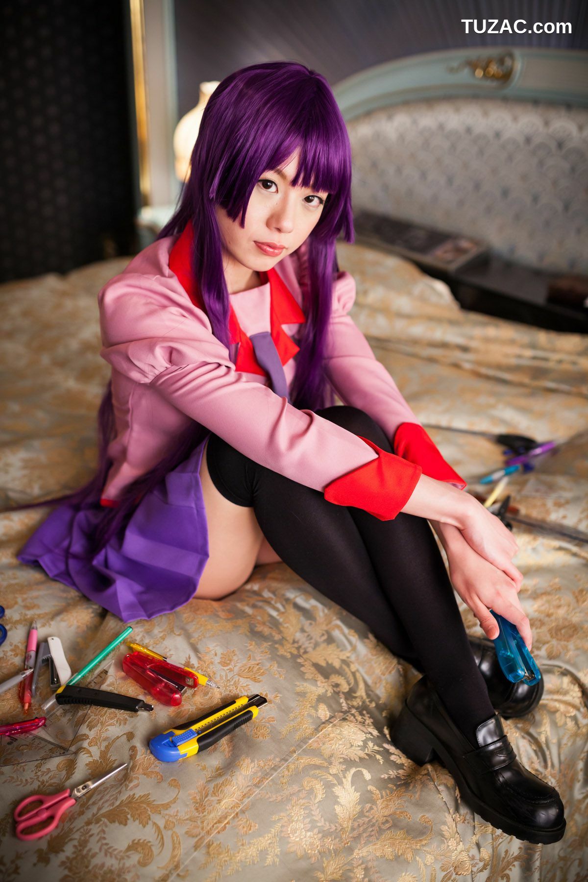 日本CosPlay_相沢恋 (相泽恋) 《Bakemonogatari(化物語)》Senjougahara Hitagi 写真集[98P]