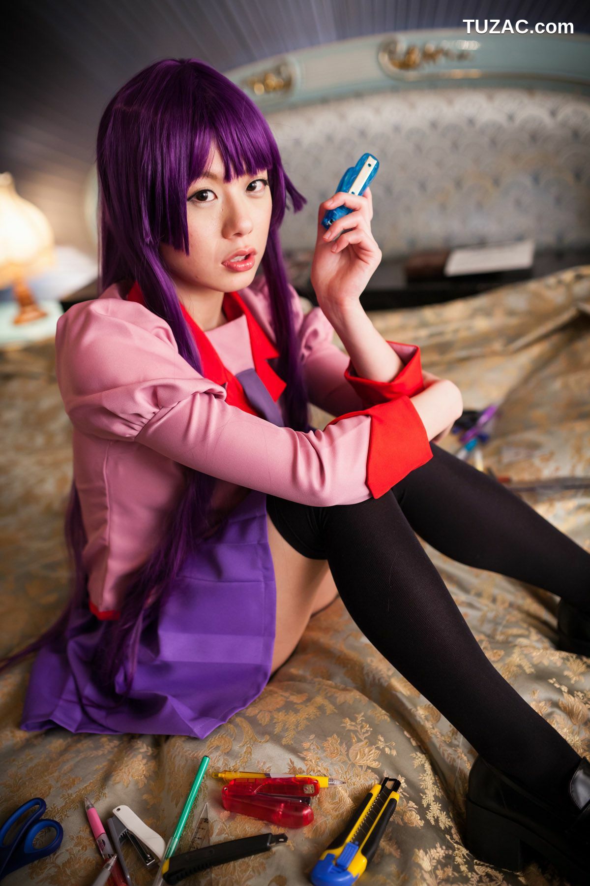 日本CosPlay_相沢恋 (相泽恋) 《Bakemonogatari(化物語)》Senjougahara Hitagi 写真集[98P]