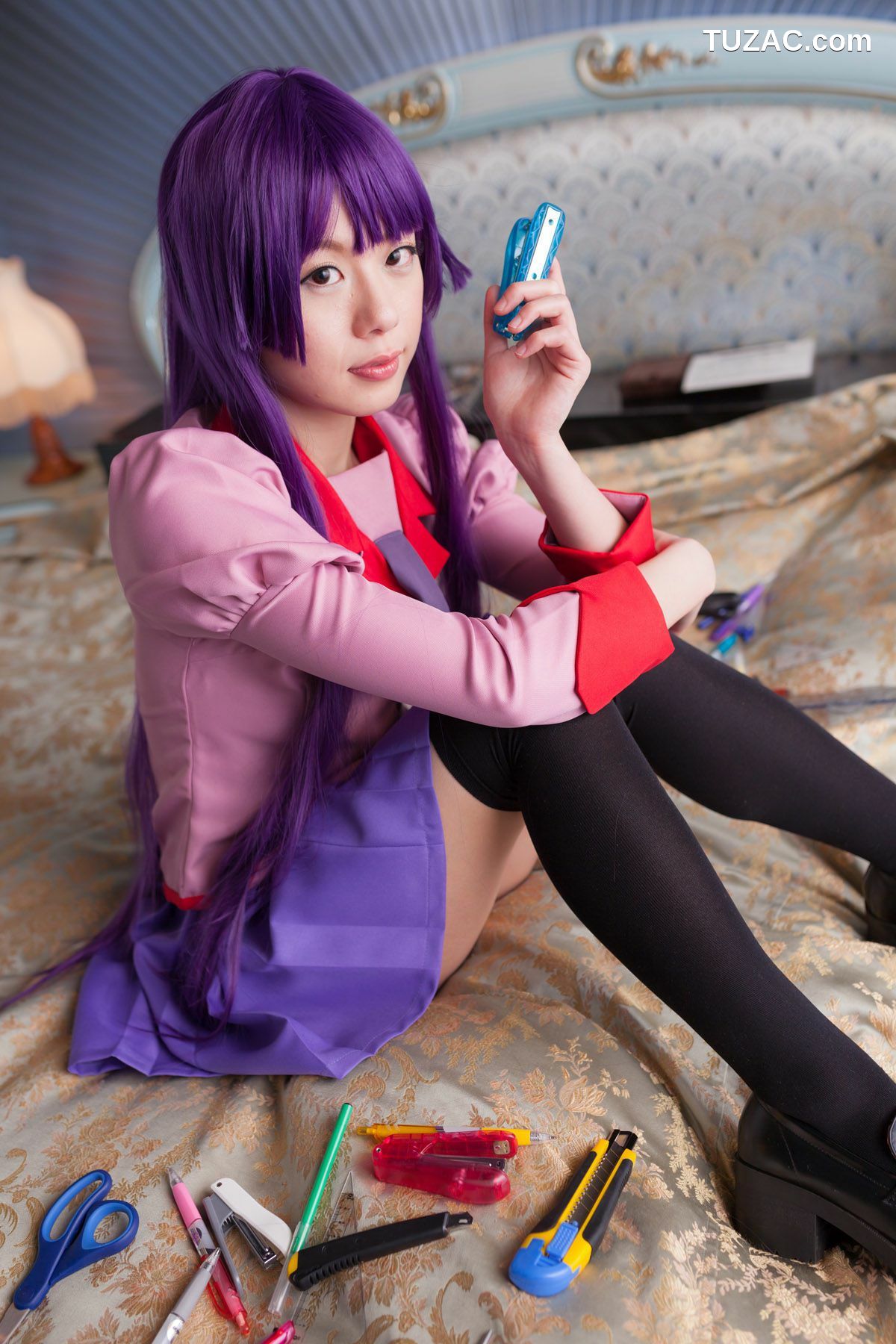 日本CosPlay_相沢恋 (相泽恋) 《Bakemonogatari(化物語)》Senjougahara Hitagi 写真集[98P]