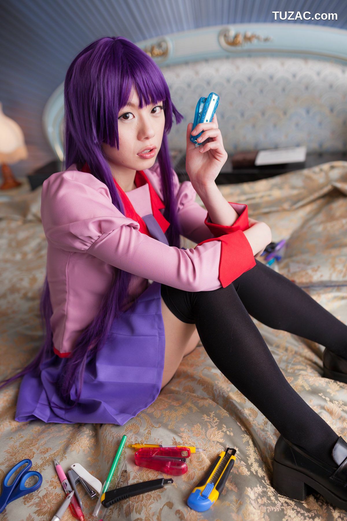 日本CosPlay_相沢恋 (相泽恋) 《Bakemonogatari(化物語)》Senjougahara Hitagi 写真集[98P]