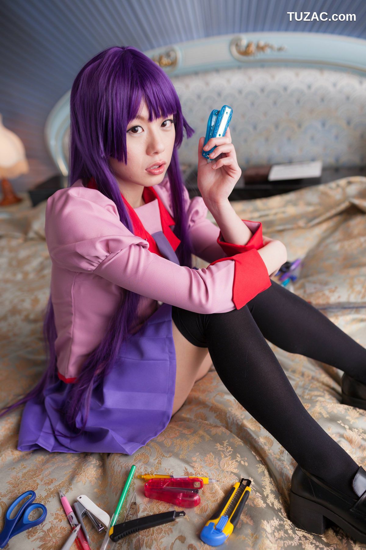 日本CosPlay_相沢恋 (相泽恋) 《Bakemonogatari(化物語)》Senjougahara Hitagi 写真集[98P]