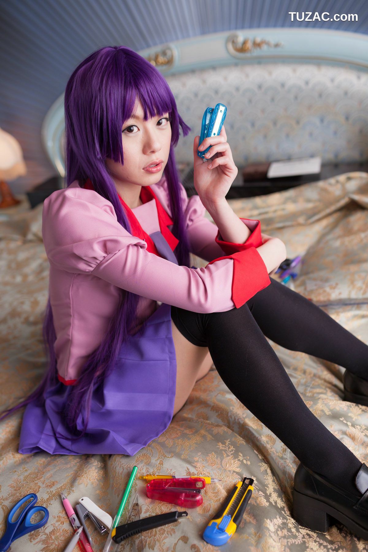 日本CosPlay_相沢恋 (相泽恋) 《Bakemonogatari(化物語)》Senjougahara Hitagi 写真集[98P]