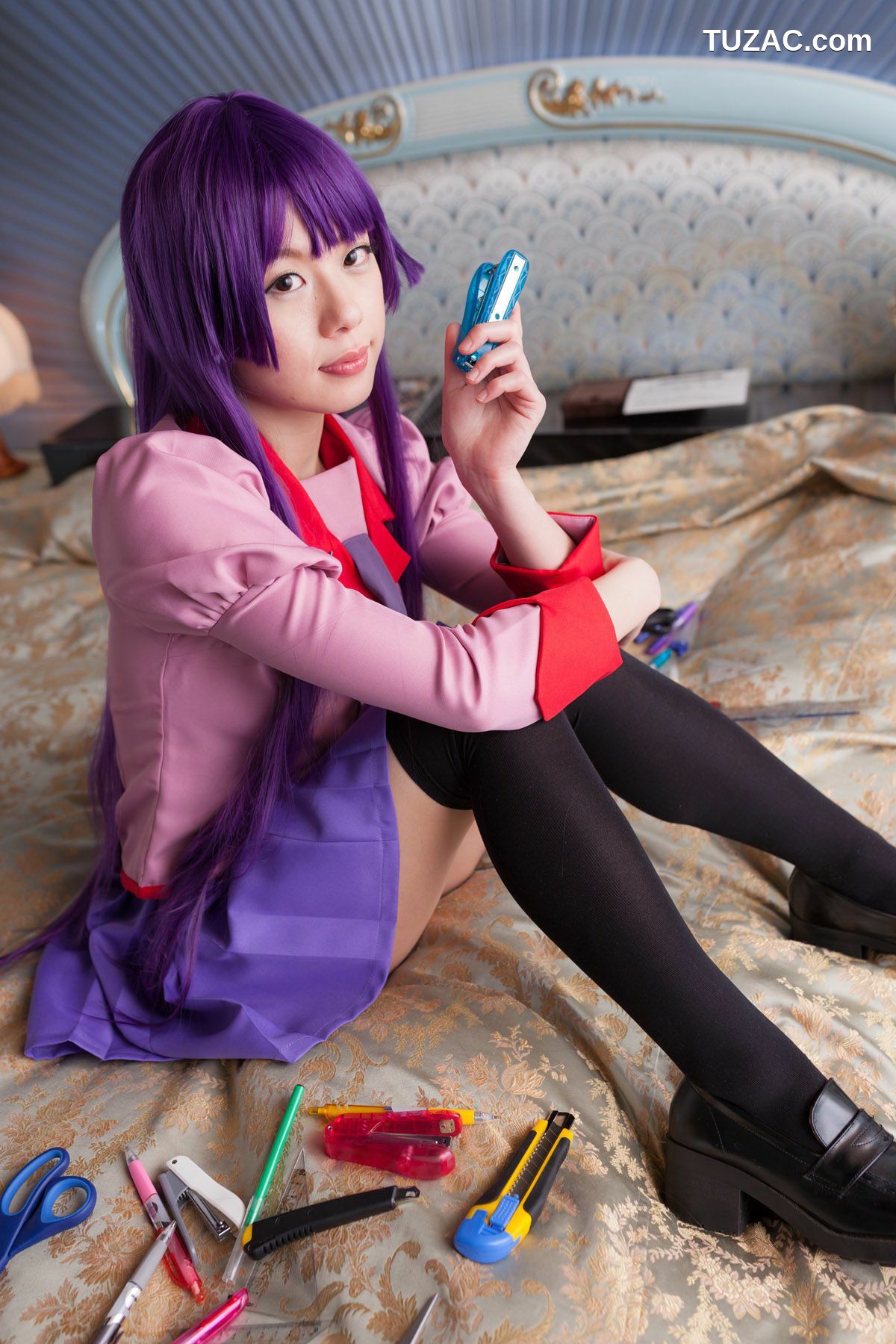 日本CosPlay_相沢恋 (相泽恋) 《Bakemonogatari(化物語)》Senjougahara Hitagi 写真集[98P]