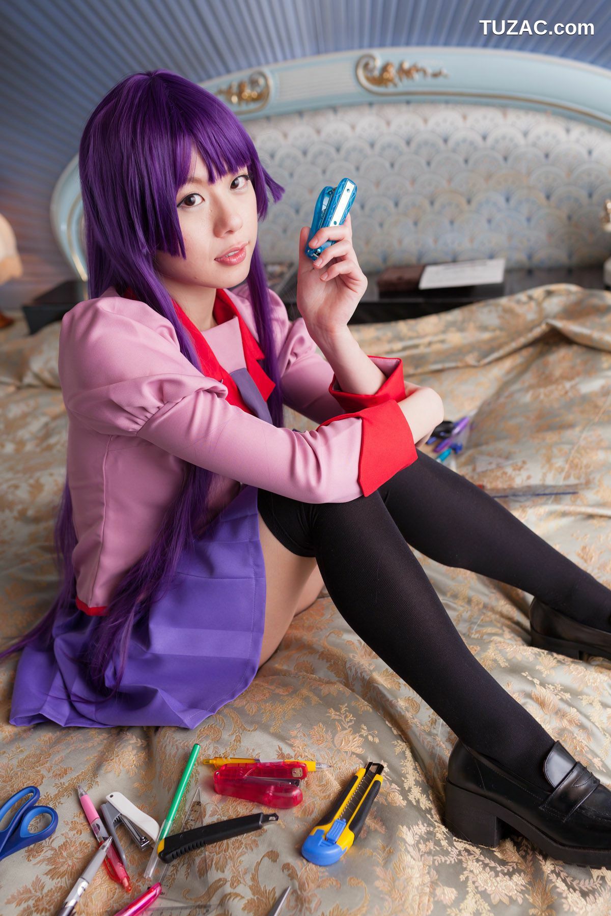 日本CosPlay_相沢恋 (相泽恋) 《Bakemonogatari(化物語)》Senjougahara Hitagi 写真集[98P]