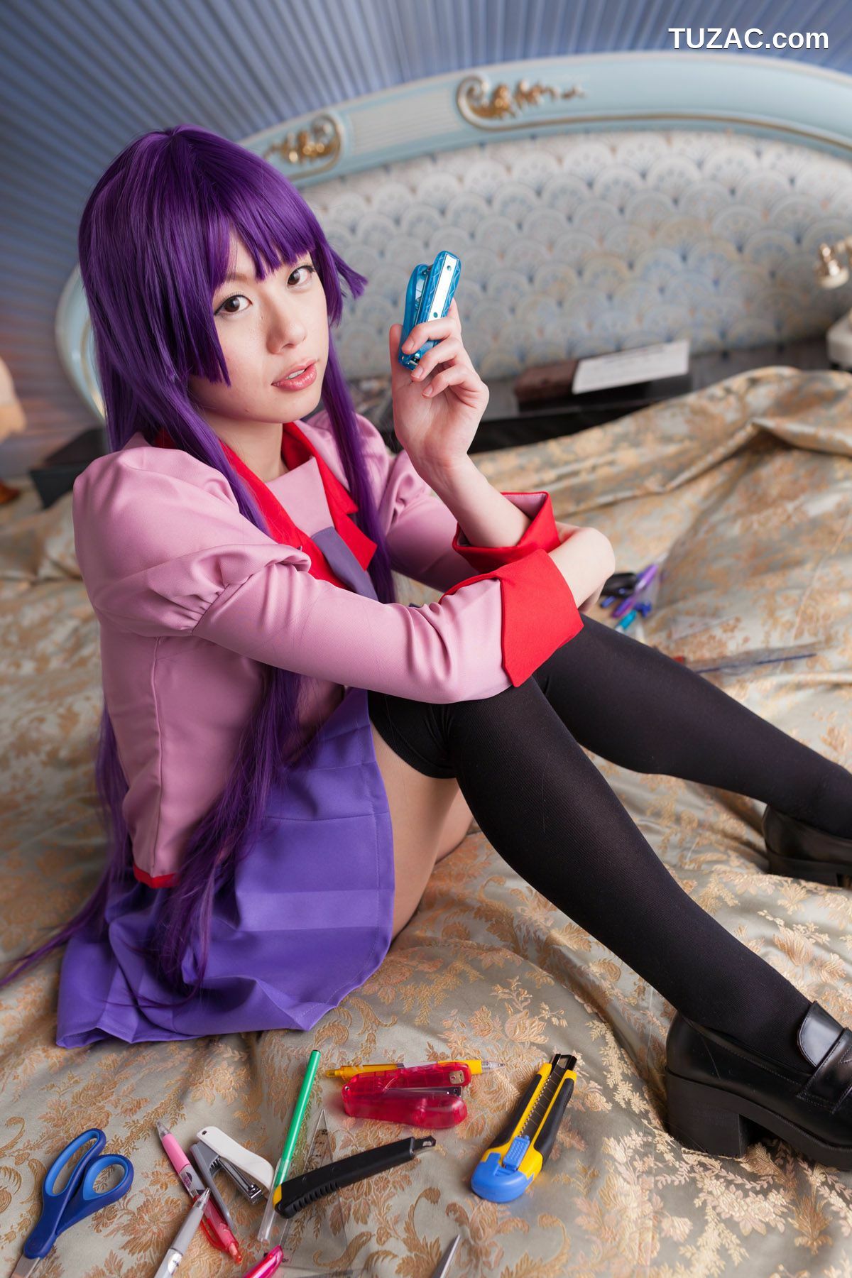 日本CosPlay_相沢恋 (相泽恋) 《Bakemonogatari(化物語)》Senjougahara Hitagi 写真集[98P]