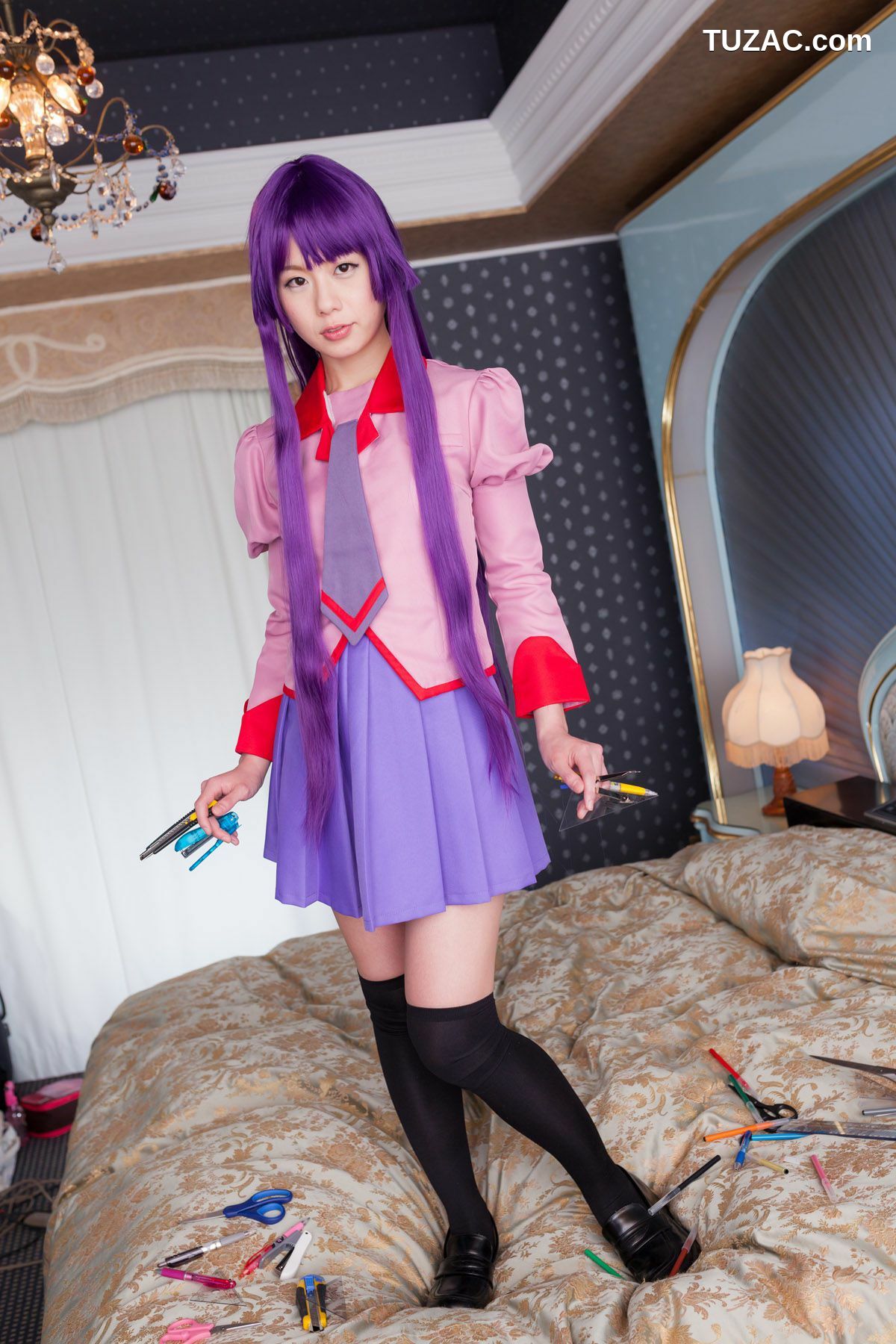 日本CosPlay_相沢恋 (相泽恋) 《Bakemonogatari(化物語)》Senjougahara Hitagi 写真集[98P]