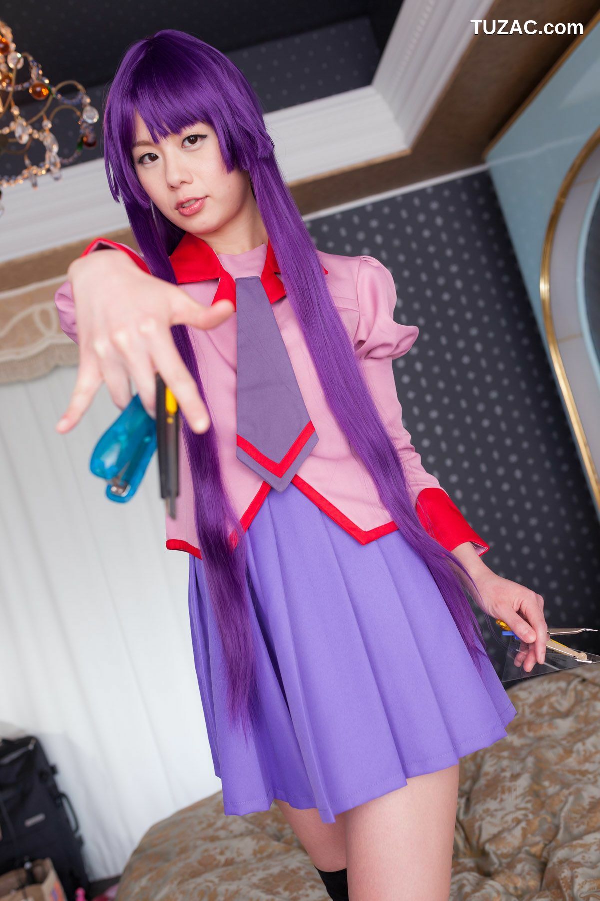 日本CosPlay_相沢恋 (相泽恋) 《Bakemonogatari(化物語)》Senjougahara Hitagi 写真集[98P]