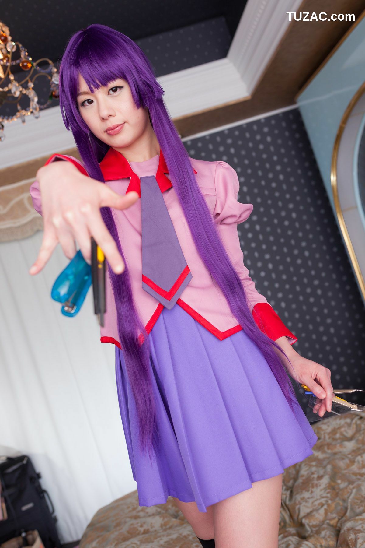 日本CosPlay_相沢恋 (相泽恋) 《Bakemonogatari(化物語)》Senjougahara Hitagi 写真集[98P]