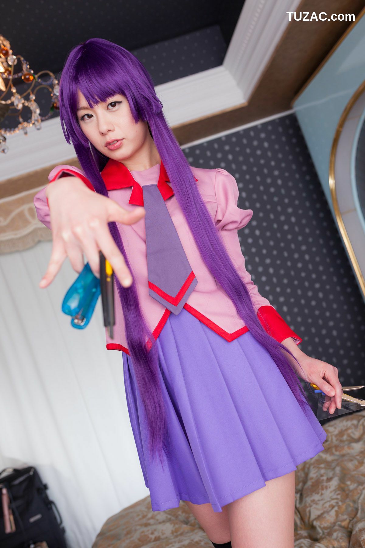 日本CosPlay_相沢恋 (相泽恋) 《Bakemonogatari(化物語)》Senjougahara Hitagi 写真集[98P]