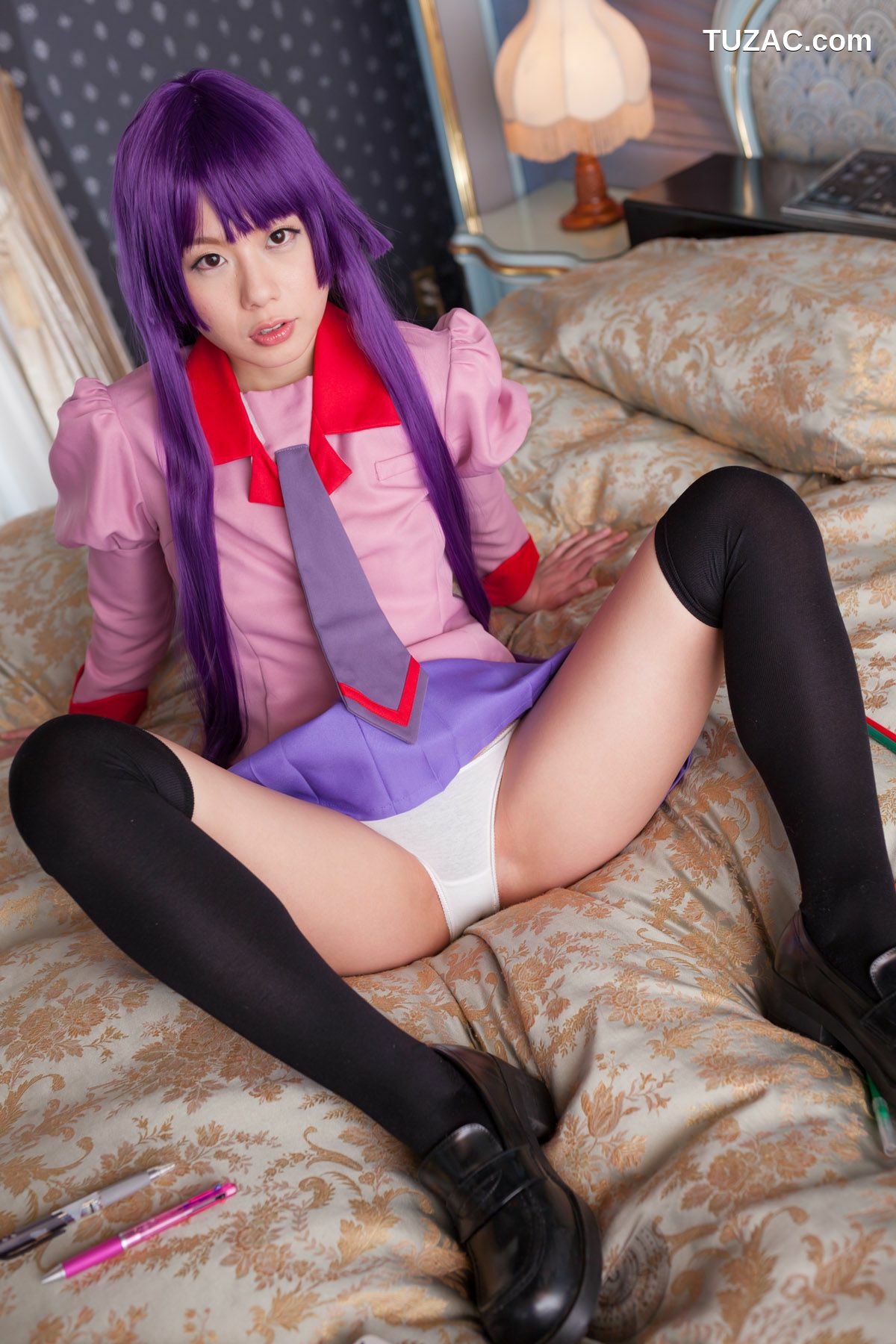 日本CosPlay_相沢恋 (相泽恋) 《Bakemonogatari(化物語)》Senjougahara Hitagi 写真集[98P]