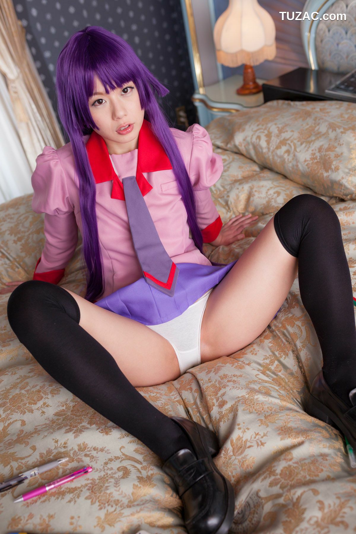 日本CosPlay_相沢恋 (相泽恋) 《Bakemonogatari(化物語)》Senjougahara Hitagi 写真集[98P]