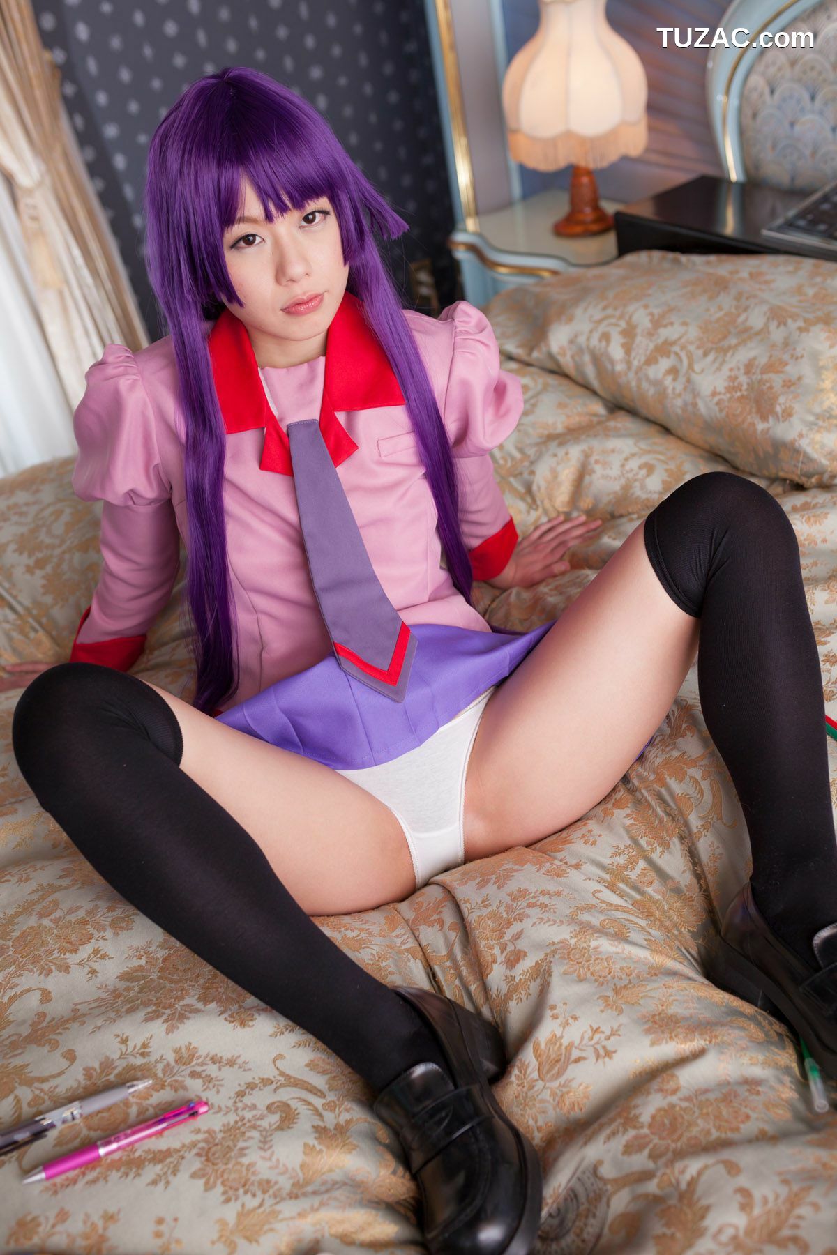 日本CosPlay_相沢恋 (相泽恋) 《Bakemonogatari(化物語)》Senjougahara Hitagi 写真集[98P]