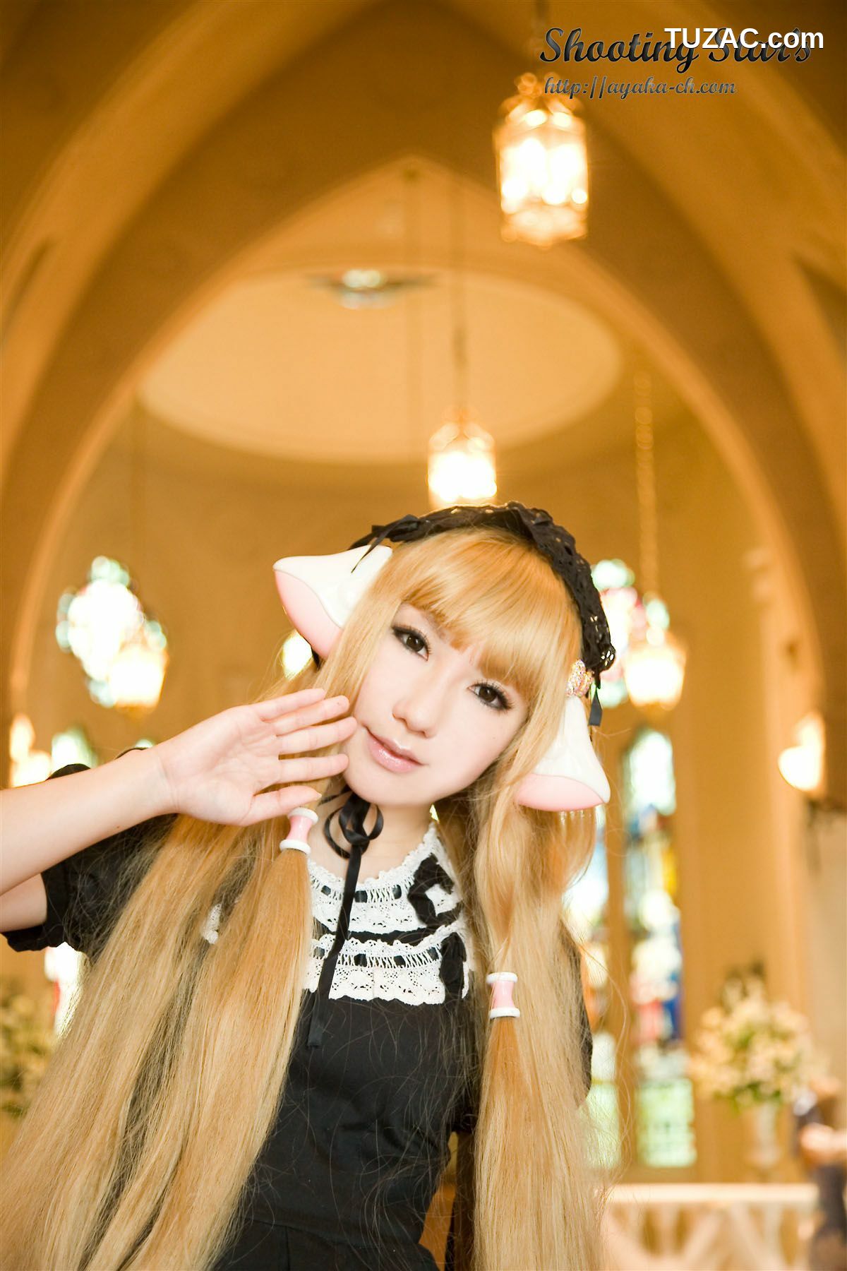 日本CosPlay_绫香 (Saku サク) 《Chobits》Chii+Freya 写真集[47P]