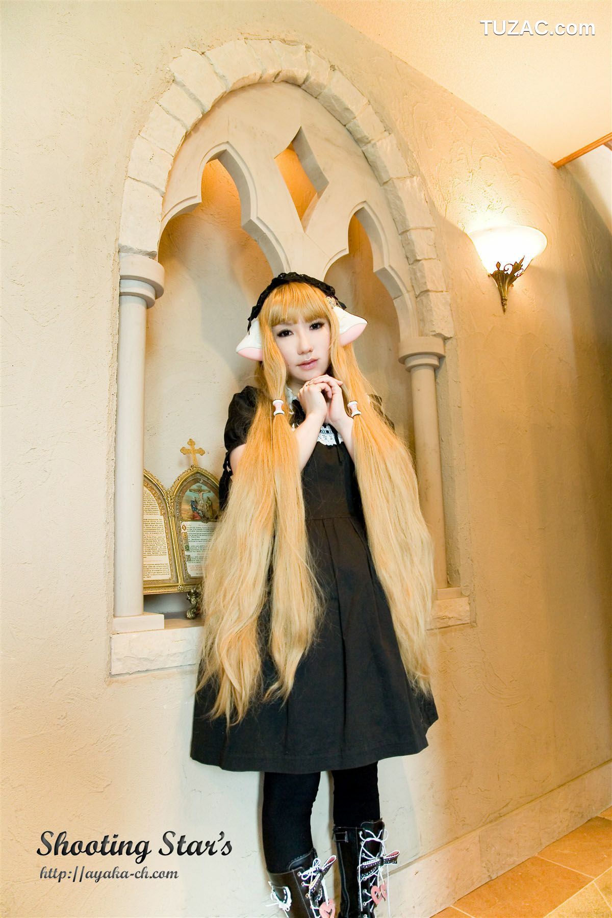 日本CosPlay_绫香 (Saku サク) 《Chobits》Chii+Freya 写真集[47P]