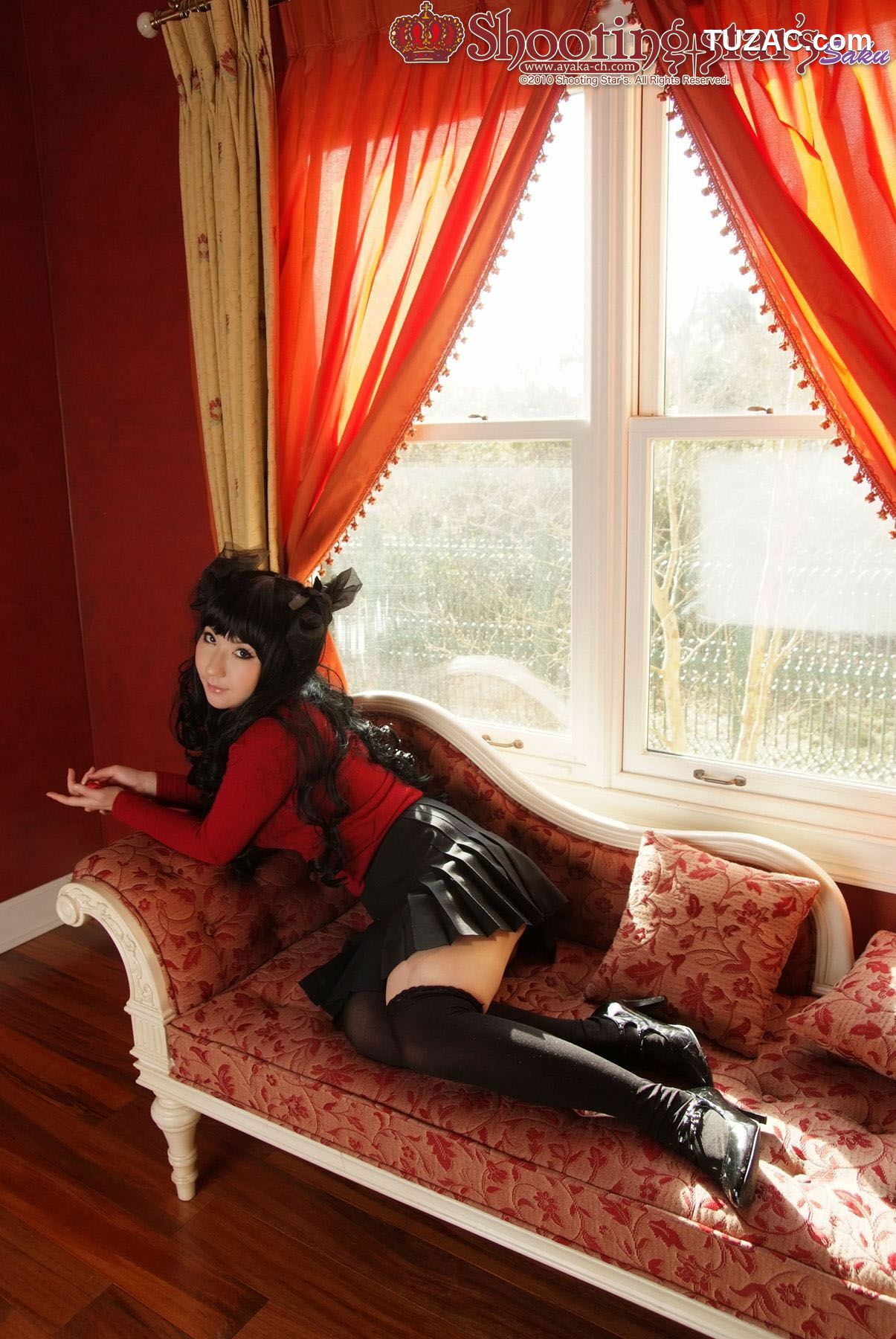 日本CosPlay_绫香 (Saku サク) 《Fate stay night》Toosaka Rin 遠坂凛 写真集[100P]