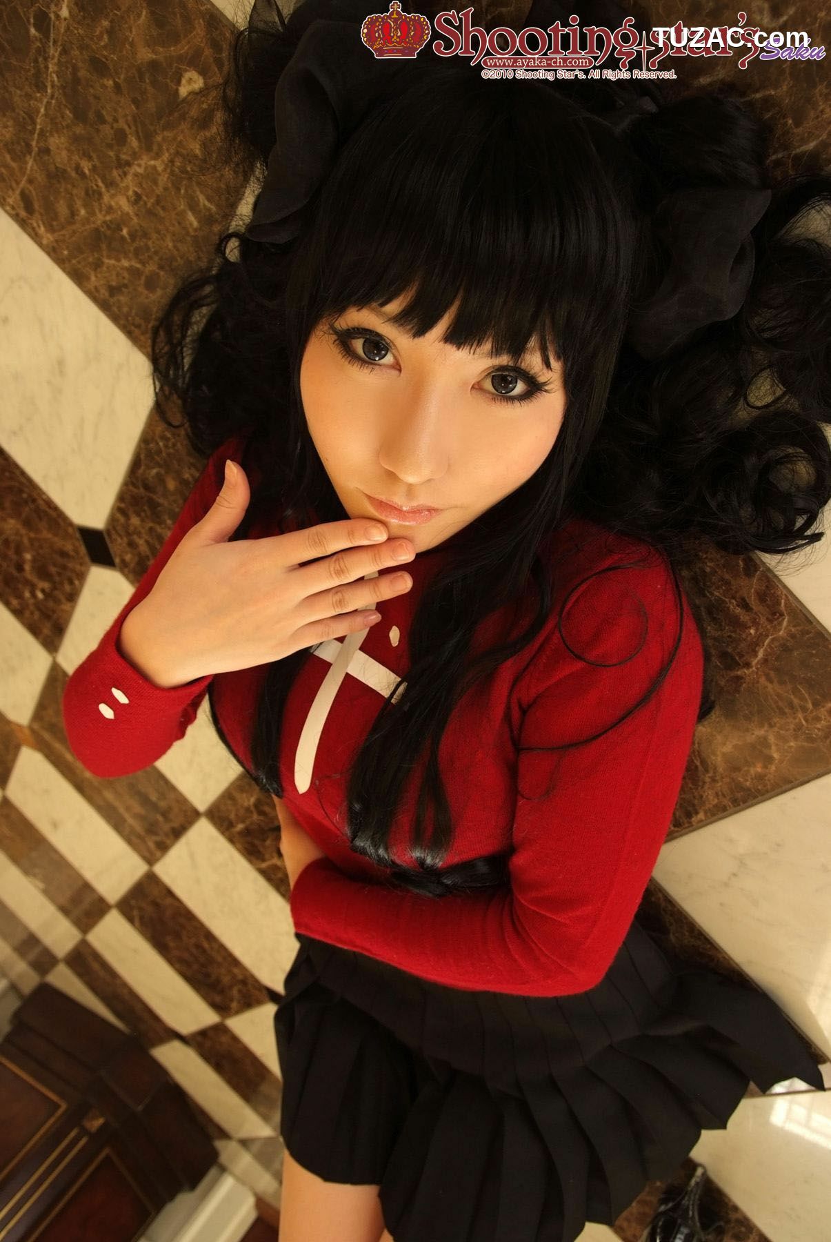 日本CosPlay_绫香 (Saku サク) 《Fate stay night》Toosaka Rin 遠坂凛 写真集[100P]