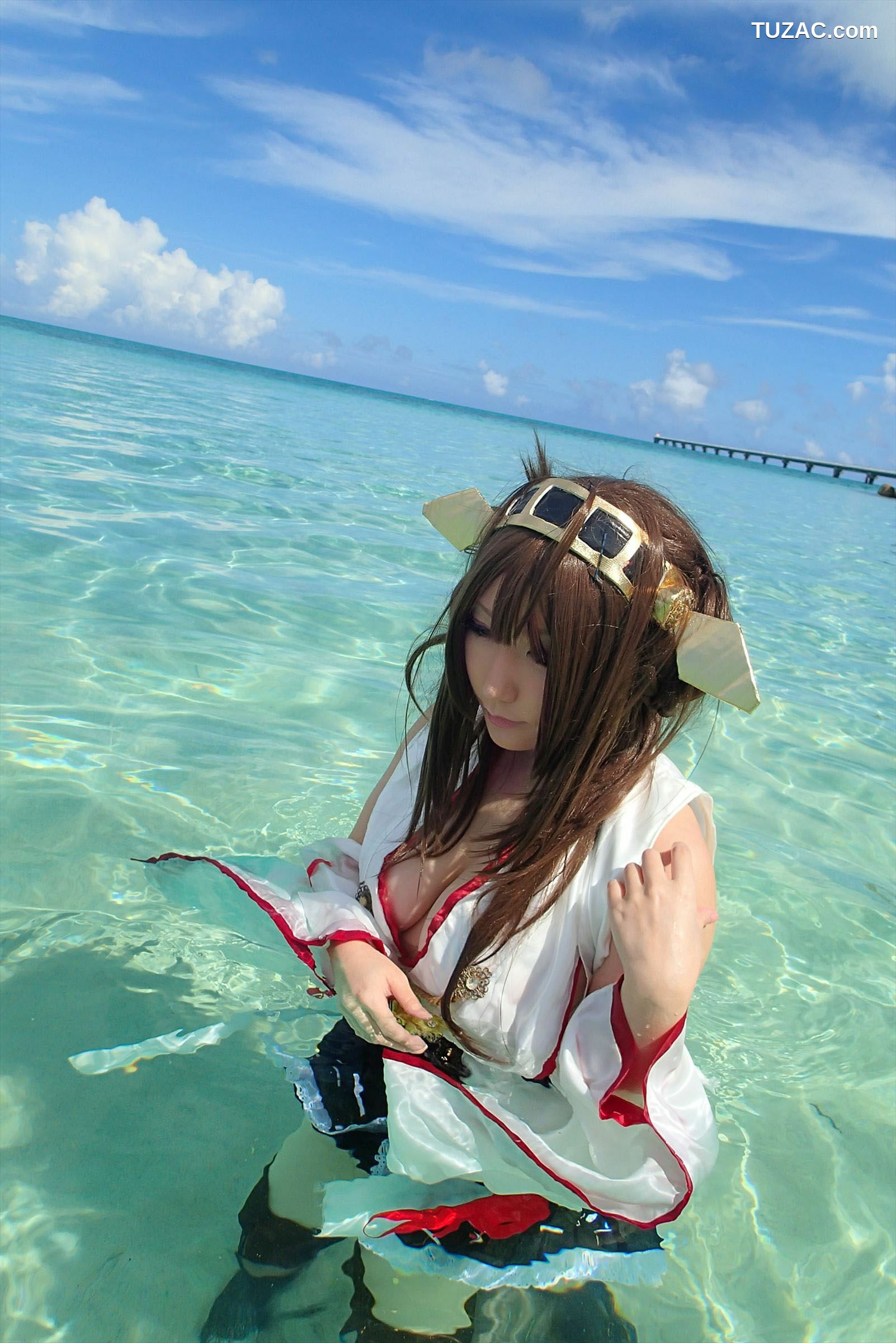 日本CosPlay_绫香 (Saku サク) 《Kantai Collection》Kongou(金剛) 写真集[115P]