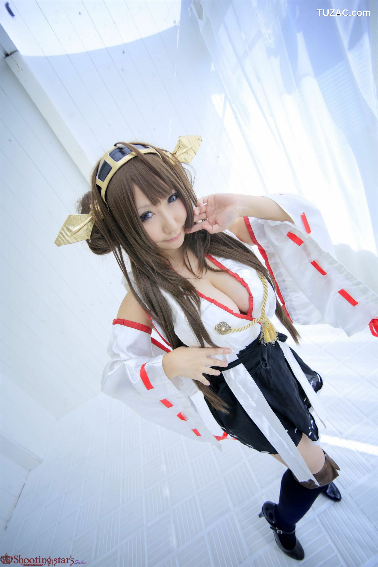 日本CosPlay_绫香 (Saku サク) 《Kantai Collection》Kongou(金剛) 写真集[115P]