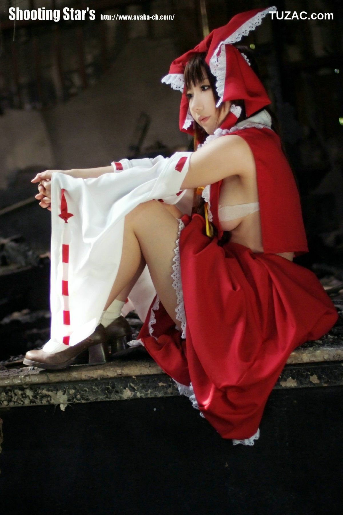 日本CosPlay_绫香 (Saku サク) 《Touhou Project》Hakurei Reimu+Kirisame Marisa 写真集[115P]