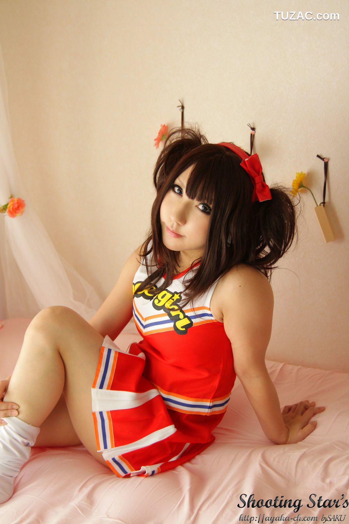 日本CosPlay_绫香 (サク Saku Ayaka)  Waitress+Cheerleader [Sakuyabime] 写真集[62P]