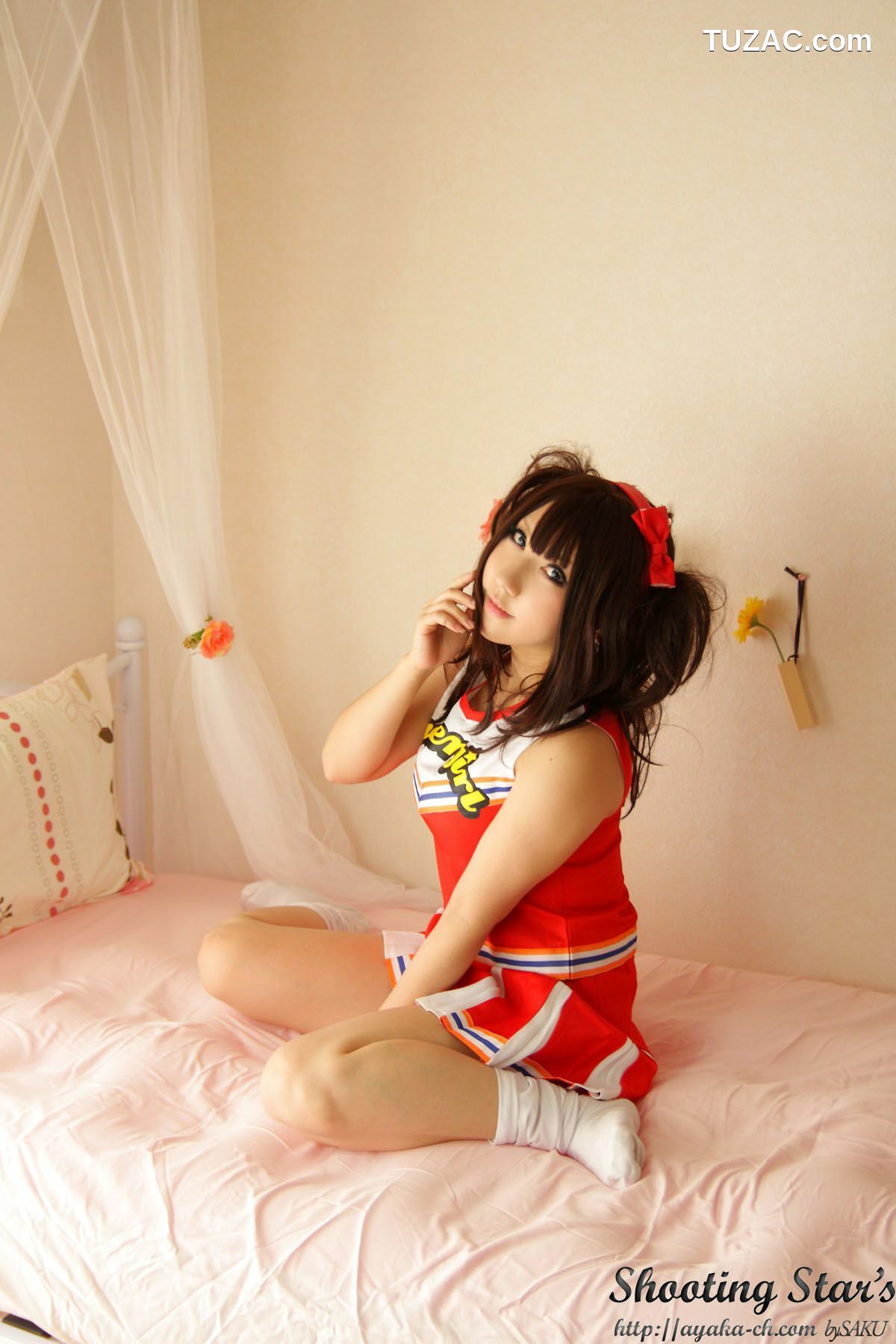 日本CosPlay_绫香 (サク Saku Ayaka)  Waitress+Cheerleader [Sakuyabime] 写真集[62P]