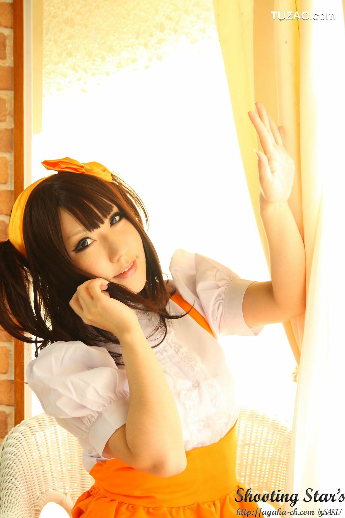 日本CosPlay_绫香 (サク Saku Ayaka)  Waitress+Cheerleader [Sakuyabime] 写真集[62P]