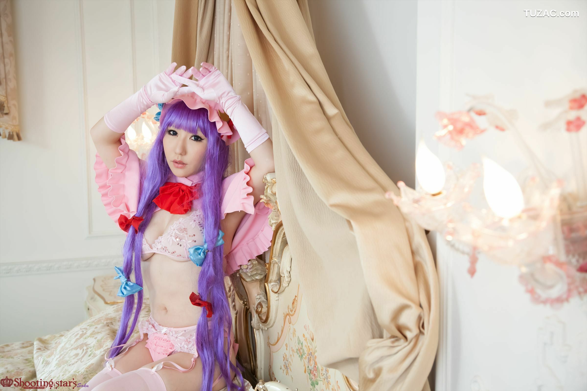 日本CosPlay_绫香サク (サク綾香 Saku Ayaka) 《東方Project》Patchouli Knowledge 写真集[100P]