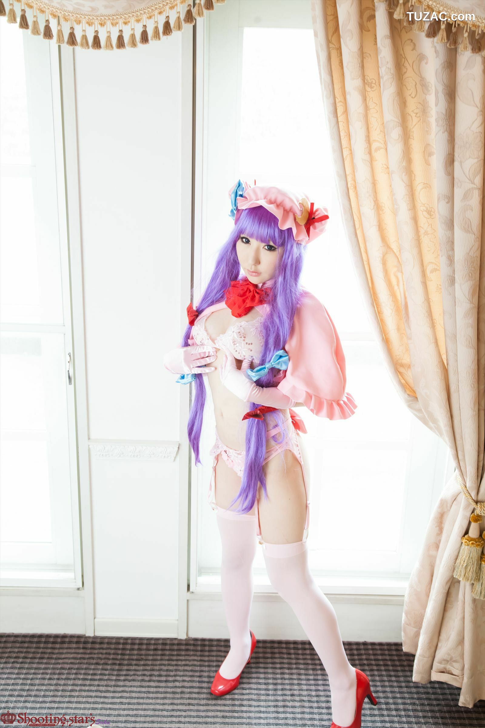 日本CosPlay_绫香サク (サク綾香 Saku Ayaka) 《東方Project》Patchouli Knowledge 写真集[100P]