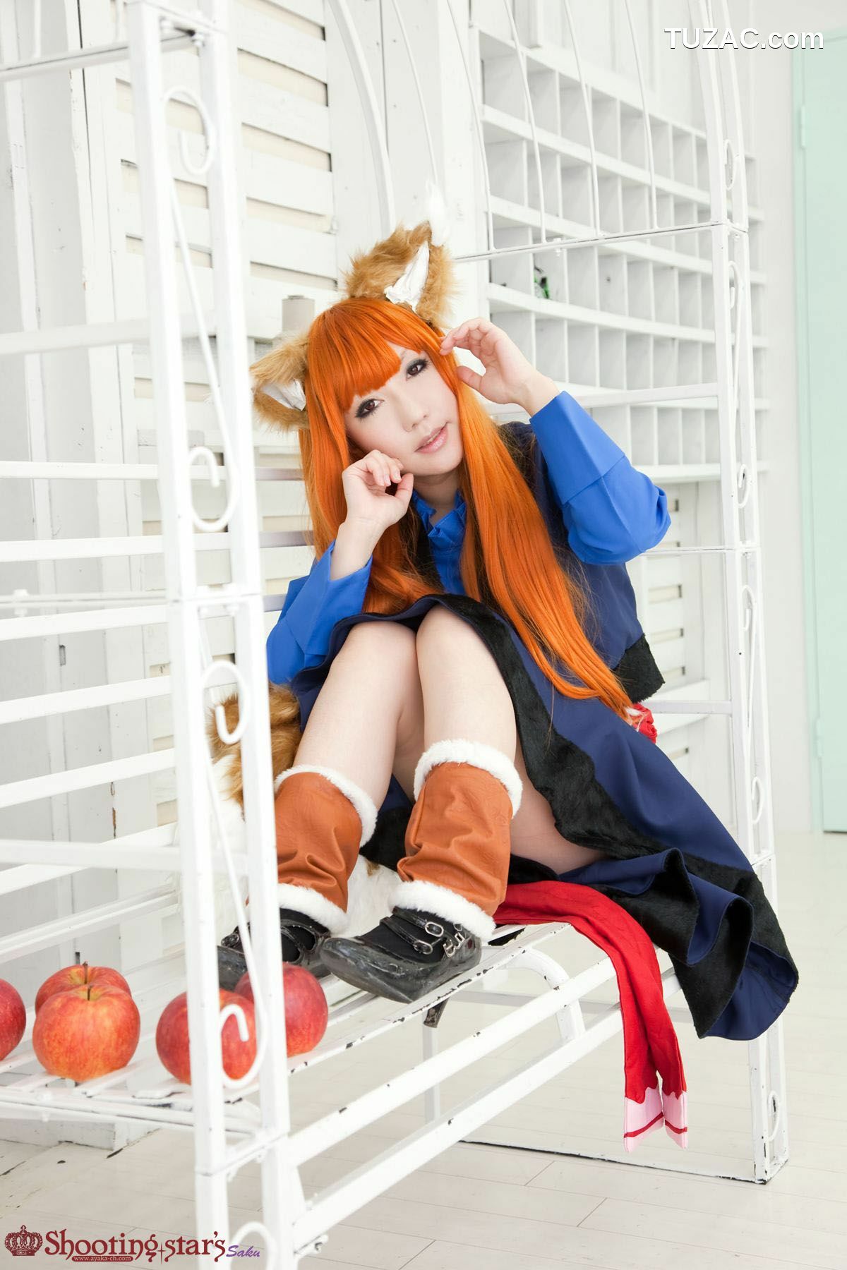 日本CosPlay_绫香サク (サク綾香 Saku Ayaka) 《狼与香辛料》赫萝 写真集