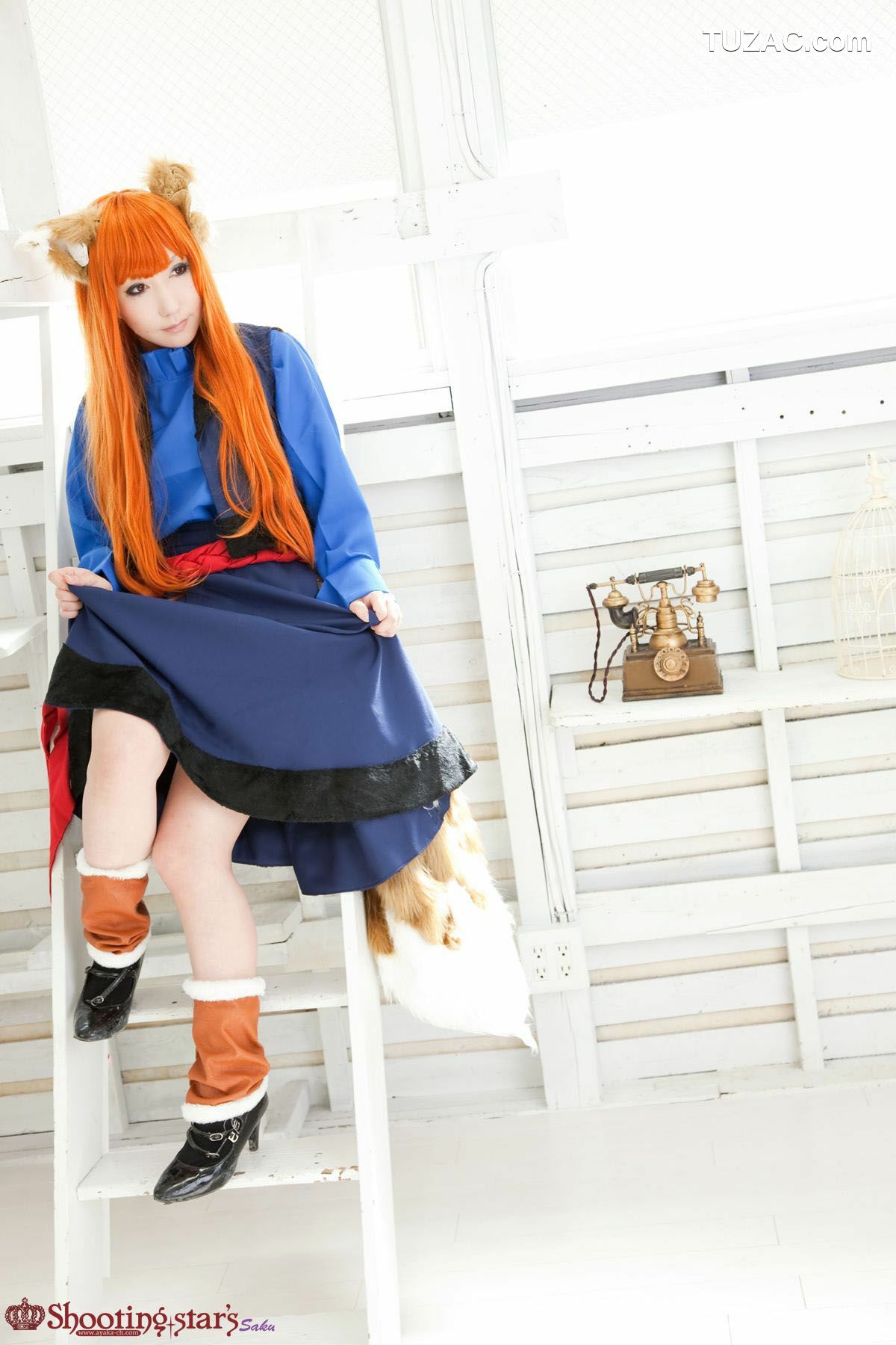 日本CosPlay_绫香サク (サク綾香 Saku Ayaka) 《狼与香辛料》赫萝 写真集