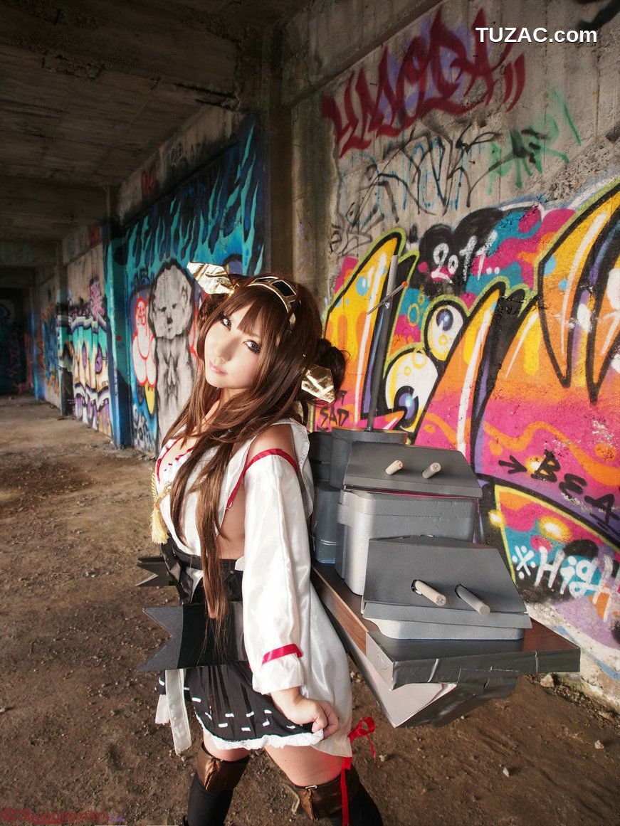 日本CosPlay_绫香サク (サク綾香 Saku Ayaka)《艦隊これくしょん》Kongou(金剛) 第三部 写真集