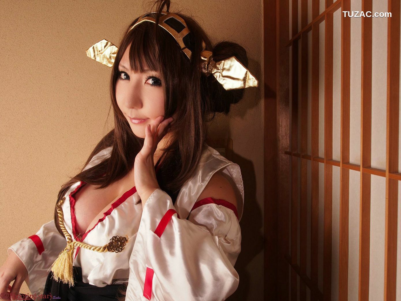 日本CosPlay_绫香サク (サク綾香 Saku Ayaka)《艦隊これくしょん》Kongou(金剛) 第三部 写真集