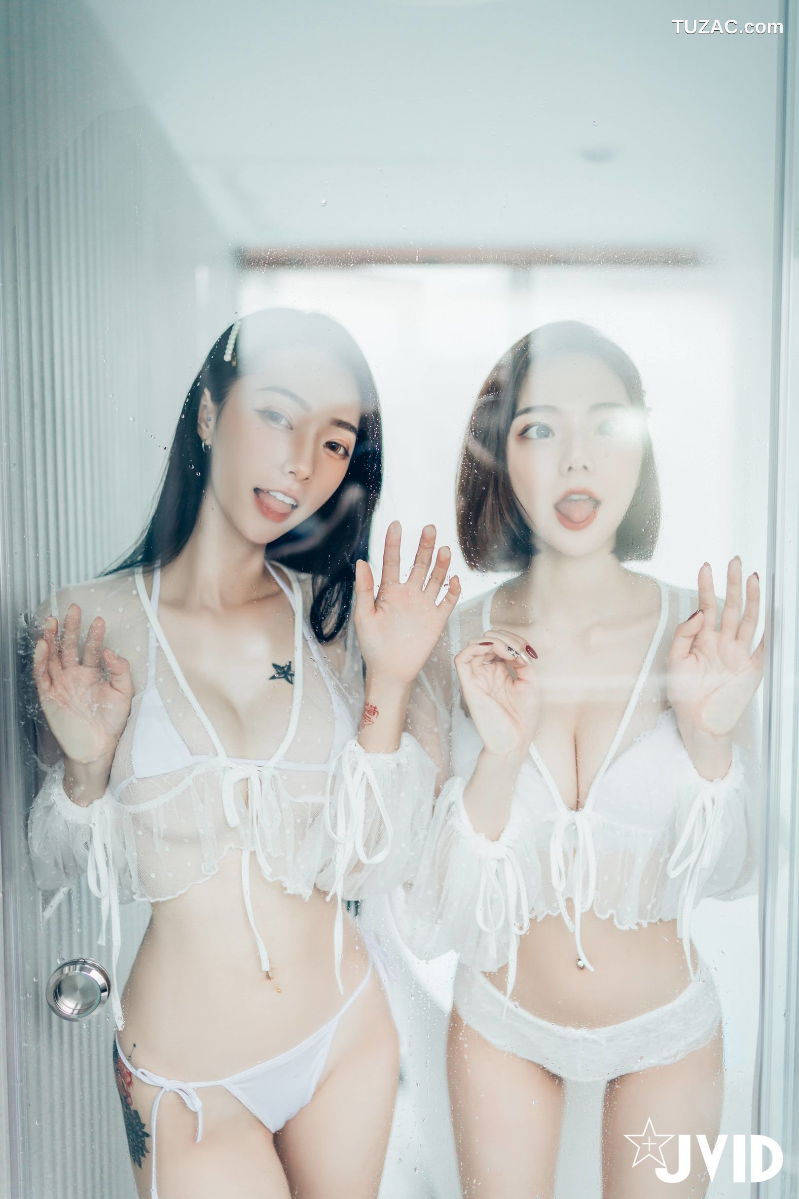 JVID-飄飄-啾啾-女神姐妹情人节-Celebrate-Valentines-Day-With-Goddess-Sisters-2022.02.14