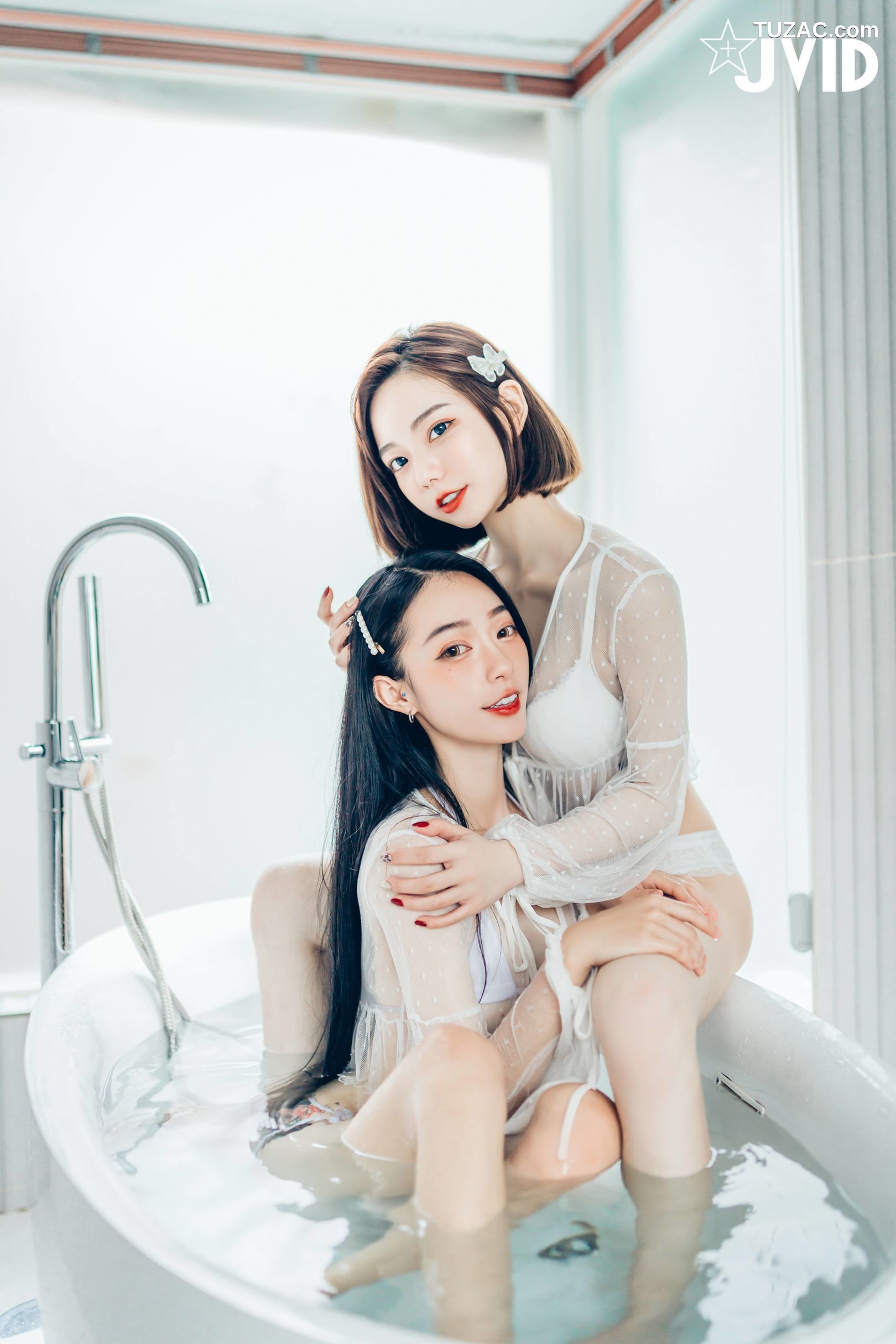 JVID-飄飄-啾啾-女神姐妹情人节-Celebrate-Valentines-Day-With-Goddess-Sisters-2022.02.14