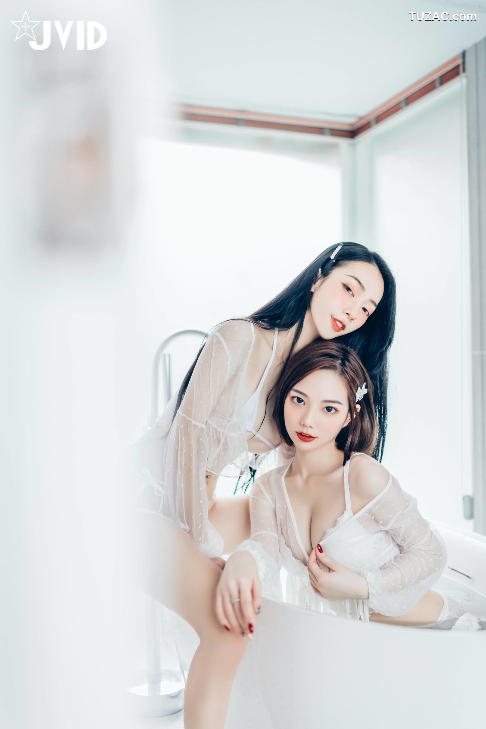 JVID-飄飄-啾啾-女神姐妹情人节-Celebrate-Valentines-Day-With-Goddess-Sisters-2022.02.14